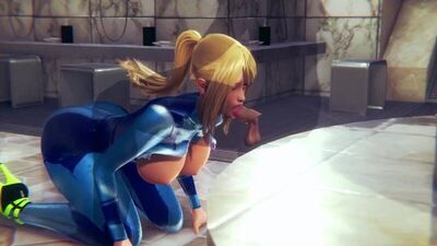 Samus Aran - oral sex; minet; blowjob; missionary; anal; orgasm; creampie; cum; big boobs; 3D sex porno hentai; [Metroid]