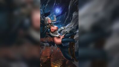 Jaina Proudmoore - gif; animation; big tits; big boobs; 3D sex porno hentai; [World of Warcraft | Heroes of The Storm]
