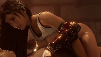 Tifa Lockhart - riding; vaginal fucked; big tits; big boobs; 3D sex porno hentai; [Final Fantasy]