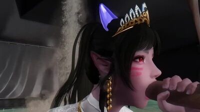 "Lascivious Cat Princess" - 3D sex porno hentai; neko; elf; oral sex; blowjob; big boobs; doggystyle [3D ANIME HENTAI]