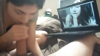 Жена дрочит мужу член на порно где ее ебет в рот любовник (минет анал соска сперма pornhub porno anal sex deepthroat swallow hd