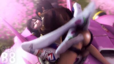Overwatch D.va Tracer futanari hentai