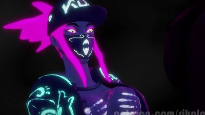 KDA PornStars Neon Akali x Evelynn 1080p futanari porn