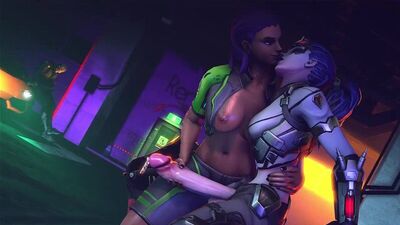 Sombra Widow 720p Overwatch 3D futanari futa porn