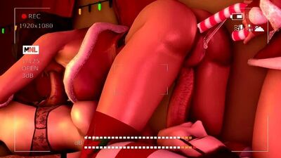 Bioshock Infinite threesome Christmas Sex [FUTA]