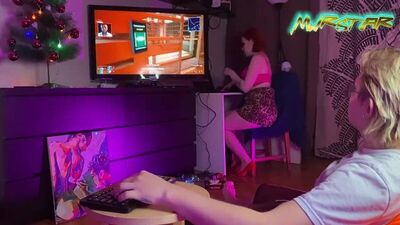 Сводная сестра подарила Cyberpunk 2077 на Рождество Toma Mur [порно, хентай, секс, трахает, русское, инцест, мамка, домашнее] КА