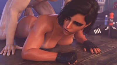 Pharah - NSFW; thicc; big ass; big butt; big tits; big boobs; 3D sex porno hentai; (by @sirwobligobble) [Overwatch]