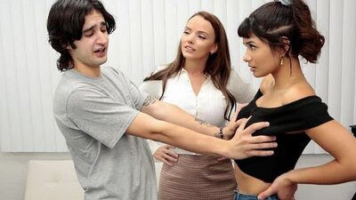 Pristine Edge and Apryl Rein - Трехходовой прорыв [PornCube ПОРНО ВК new Porn vk HD Big Tits Milf