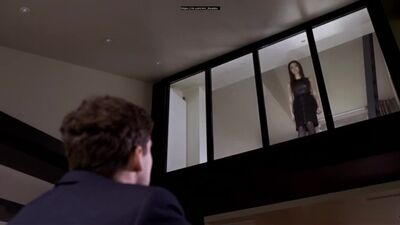 Муж наблюдает как жена трахается с любовником.