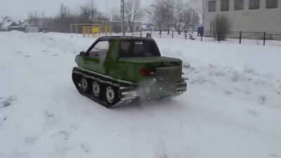 Самодельный гусеничный вездеход из ОКИ