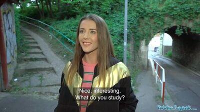 Public Agent Sybil Kailena wonders into the path of a stranger for spontaneous fucking