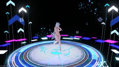 MMD R-18 [EROTIC] Haku Cat Lingerie Shake It! Author Orion Dobledosis