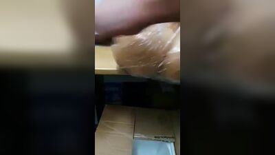 Pakistani guys playing with sex doll's ass