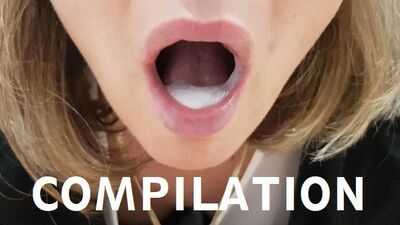 По требованию хахаля приняла порцию в ротик