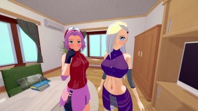 Групповой секс в стиле наруто