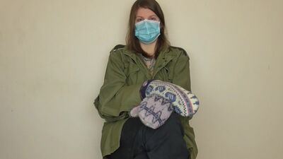 Способ мастурбировать в рукавицах