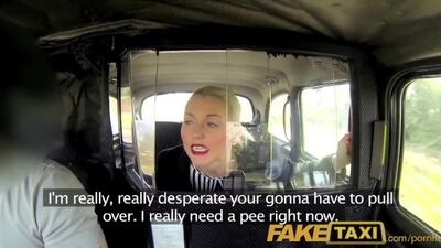 FakeTaxi Posh blonde has sex to get her pissing video deleted