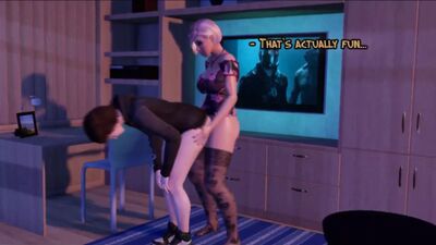 Мужик хочет транссексуальный хуй - футанари, студентская история, 3d анимация