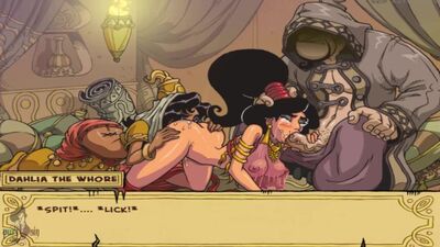 Принцесса попала на грубый тройничок