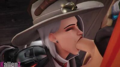 Rule34 Overwatch Ashe 3D (3D hentai, overwatch, game sex, suck))