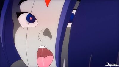Raven and beastboy юные титаны Рейвен animation anime porno 18+ аниме анимация хентай sex секс hentai anal тинтакли анал большие