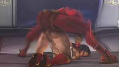 Flash fucks Wonder Woman with ultra speed