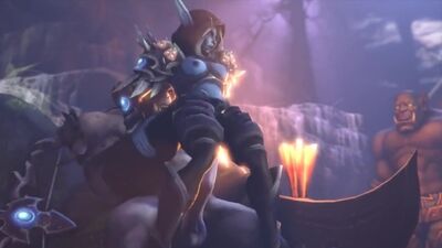 Sylvanas Windrunner x Orc - sex porn hentai [WoW]