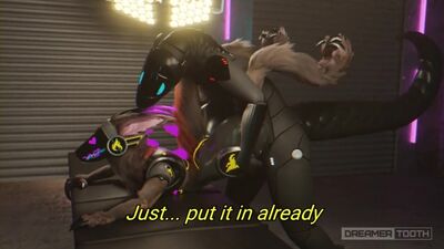 FURRY YIFF SYNTH FUCKS TIGHT PROTOGEN GIRL'S PUSSY TWICE CREAMPIE DreamerTooth