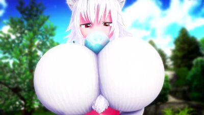 Momiji Inubashiri slime body inflation (Touhou) *by imbapovi