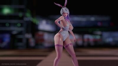 MMD R-18 [NORMAL] Haku Bunny Suit - Bunny Style Author Orion Dobledosis