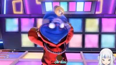 [Aiko Okonomiyaki [ Vtuber SUB Español ]] Gura gets so upset that her real voice comes out