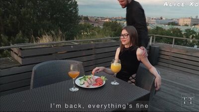 On a Date with a Girlfriend Alice Xo Fucked a Lustful Waitress and a Girlfriend too Pornhubcom720