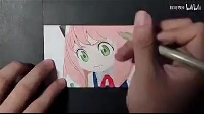 A Spy x Family flipbook animation made using over 200+ drawings