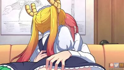 Tohru and Kobayashi futa (dragon maid)