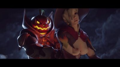 3D porn - Halloween (Overwatch sex, anal)