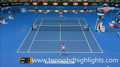 Теннис. Открытый чемпионат Австралии 2015. Четвертьфинал. Екатерина Макарова - Симона Халеп.