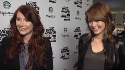 Bryce Dallas Howard and Emma Stone on The Help