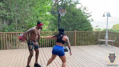 (RomeMajor.com) :- Big Booty On The Court! Featuring: Monica Santhiago, Rome Major