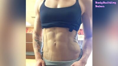 Natasha Aughey. YOUNG MUSCLED GIRL _ BEST BUTT LEGS ABS _ 23 Years