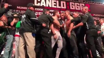 Взвешивание Геннадий Головкин - Сауль Канело Альварес