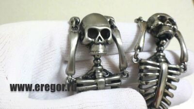 Браслет из хирургической стали "Скелетон"