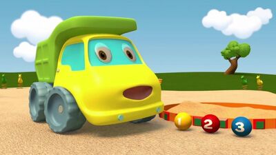 Мультики - Синий Трактор Гоша - Грузовик и Трактор играют с шариками и учатся считать от 1 до 3