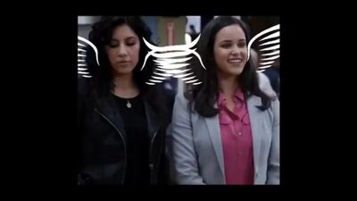 Rosa Diaz (Stephanie Beatriz) / Amy Santiago (Melissa Fumero) / Brooklyn 99 / Brooklyn Nine-Nine / edit