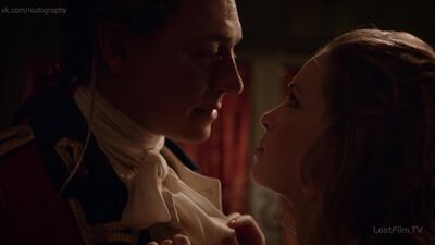 Эми Гаменик (Amy Gumenick) голая в сериале "Агент" (Поворот, TURN, 2014) s01e02 1080p