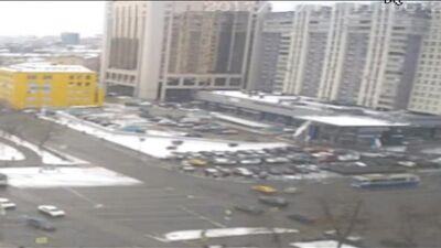 Момент ДТП такси и иномарки на Маркистской улице