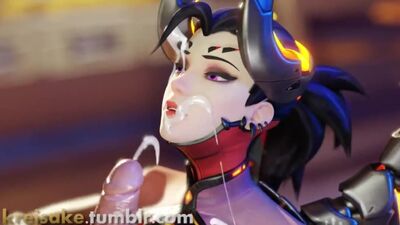 Devil Mercy Deepthroat blowjob - Overwatch porn [3d porn,R34,Hentai, SFM,rape,all sex,3D Хентай,fellatio,blowjob,handjob]