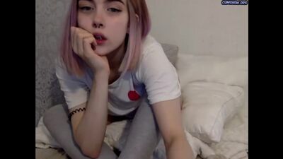 Amateur WebCam Girl sashaantnv Cute Emo Girl Touches herself up I Solo Camgirl - Beautiful Babes