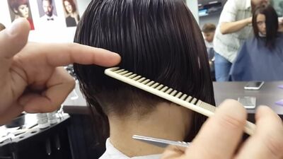 Переход в стрижке Каре на ножке или стрижке Шапочка