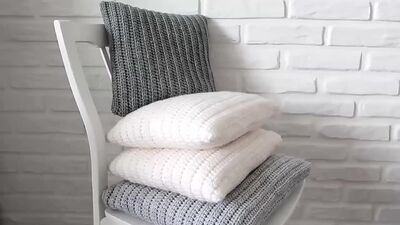 Вяжем подушку крючком (Olik Ask)