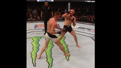 Нэйт Диаз смотрит свой первый бой с МакГрегором